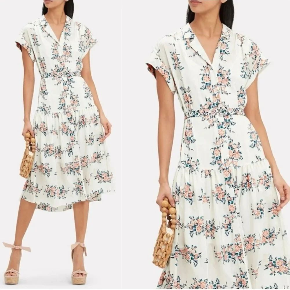 NWT $695 Veronica Beard Meagan silk dress